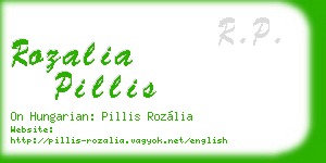 rozalia pillis business card