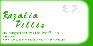 rozalia pillis business card